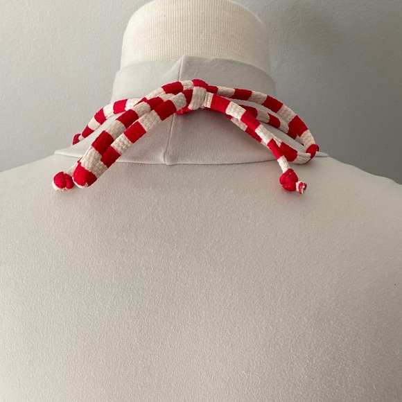 Hobie red and white striped bikini, medium, with a splash of blue. (NWT) - Picture 6 of 8